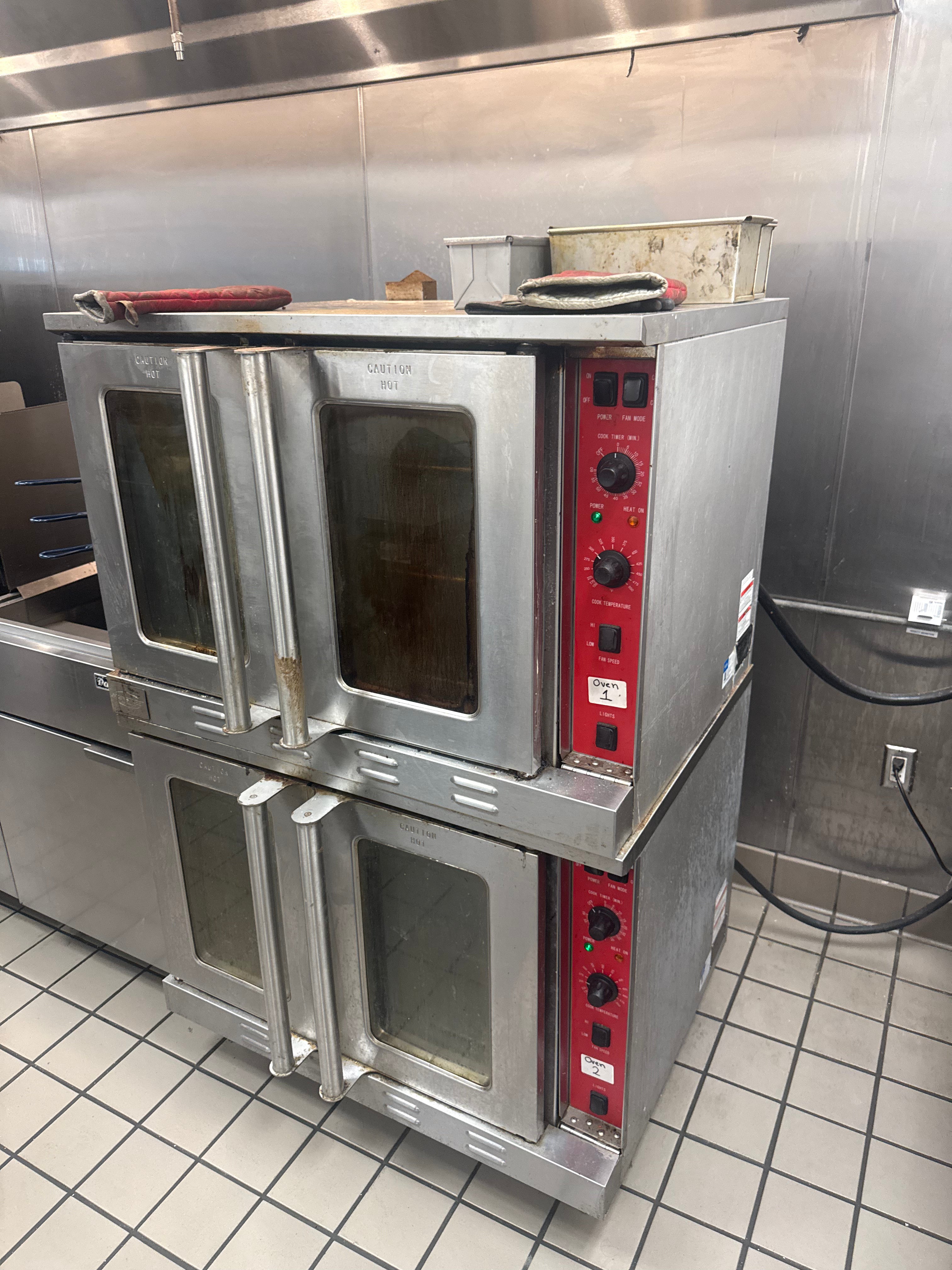MainStreet Electric Convection Oven Double Stack