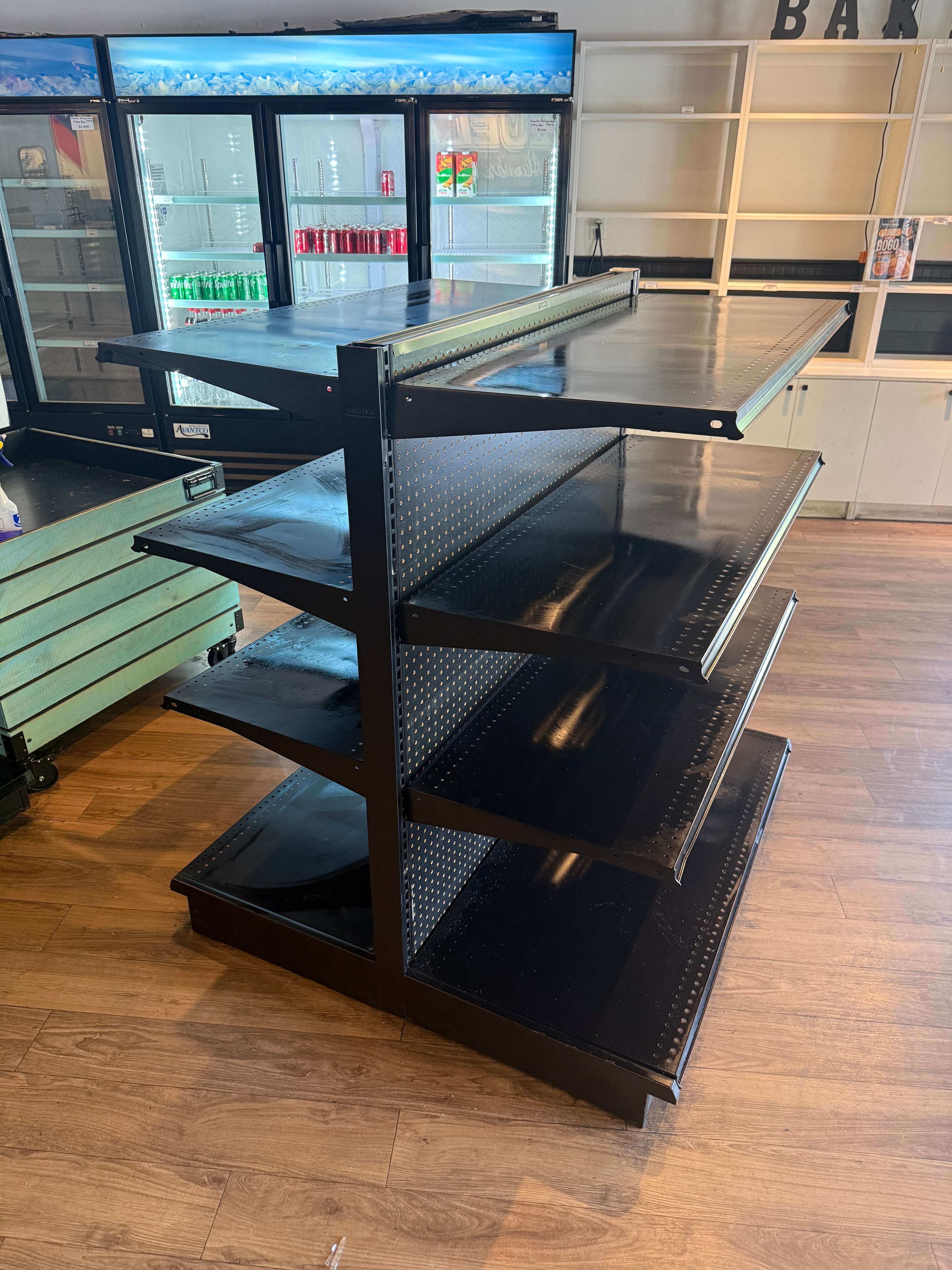 Gondola Shelves (estante de mercado) 4x4ft con 6 shelves como en la foto